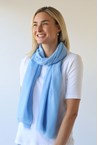 PLAIN SCARF - baby blue